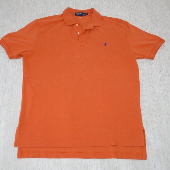 Men's‎ Orange Ralph Lauren polo, Size M - Picture 1 of 4